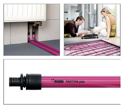 Rehau Rautitan pink (20 м) 20х2,8 мм труба из сшитого полиэтилена