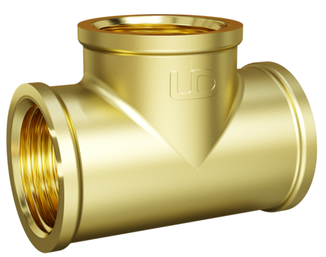 LD Pride Тройник DN25 (1") ВР/ВР/ВР латунь