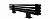 Arbiola Gorizont Ritmo HZ 1500-40-06 секции черный горизонтальный  радиатор c боковым подключением (с ножками)