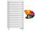 Arbiola Gorizont Compact VZ 700-63-24 секции цветной горизонтальный радиатор c нижним подключением с ножками