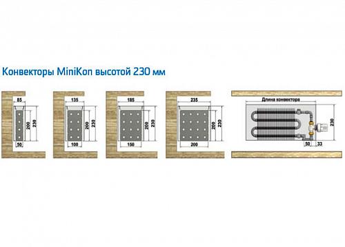 Varmann MiniKon Стандарт 235-230-1400 Конвектор напольный