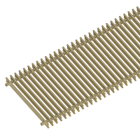 Решетка алюминиевая поперечная itermic GRILL 1400 SGZ-30