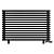 Arbiola Gorizont Ritmo VZ 1200-40-14 секций чёрный горизонтальный  радиатор c нижним подключением (на ножках)