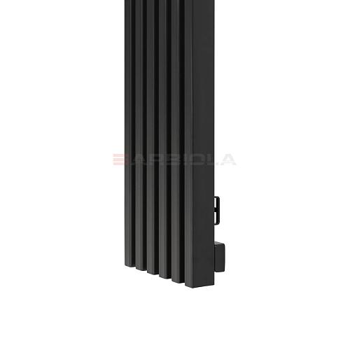Arbiola Compact H 600-63-15 секции черный вертикальный радиатор c боковым подключением
