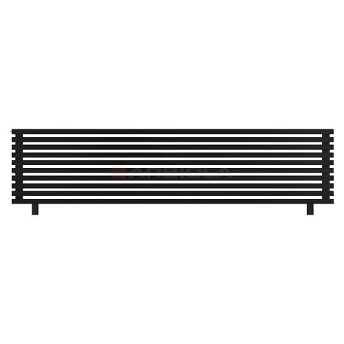 Arbiola Gorizont Ritmo HZ 2500-40-10 секций чёрный горизонтальный  радиатор c боковым подключением (на ножках)