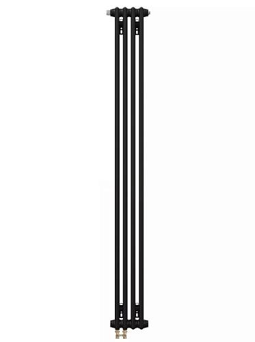Zehnder Charleston Completto 2180/04 V001 1/2" RAL 9017 matt/9217 нижнее подключение черный матовый