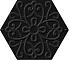 ITT Ceramic Flora Black 23,2X26,7 см Напольная плитка