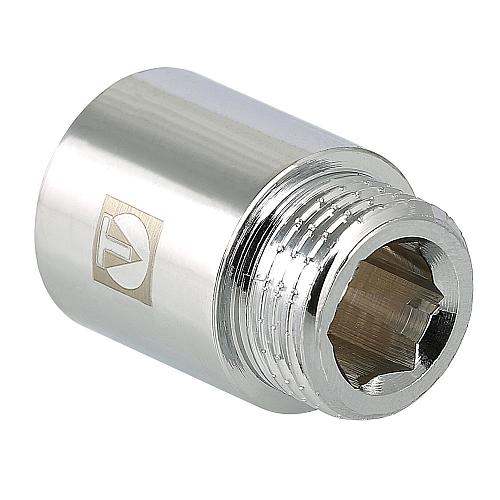 Valtec 3/4" x 20 мм Удлинитель хромированный внутренняя/наружная резьба