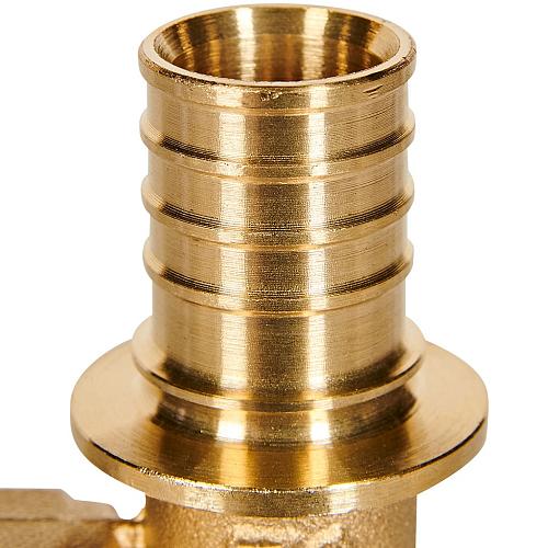 ROMMER Тройник-переходник с внутренней резьбой 25xG3/4 для трубы из сшитого полиэтилена осевой