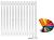 Arbiola Ritmo V 700-40-13 секции цветной вертикальный радиатор c нижним подключением