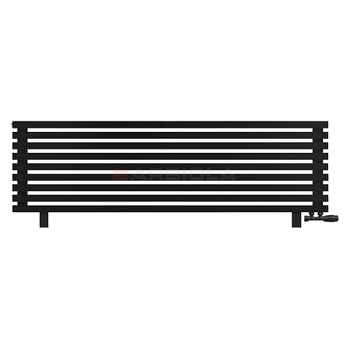 Arbiola Gorizont Ritmo VZ 2000-40-09 секций чёрный горизонтальный  радиатор c нижним подключением (на ножках)