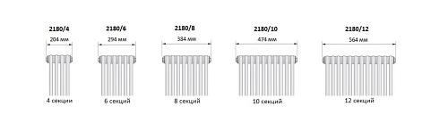 Arbonia 2180/8 секций N69 твв нижнее подключение