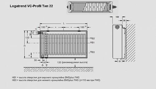 Buderus Logatrend VK-Profil 22 300 1800