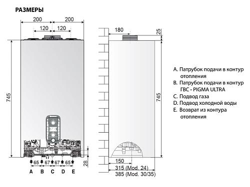 Chaffoteaux (Ariston) Pigma Advance 30 Настенный двухконтурный конденсационный газовый котел