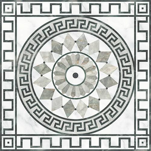Europa Ceramica, Calacatta Medusa/Gorgona, Dec Medusa Декор 45х45
