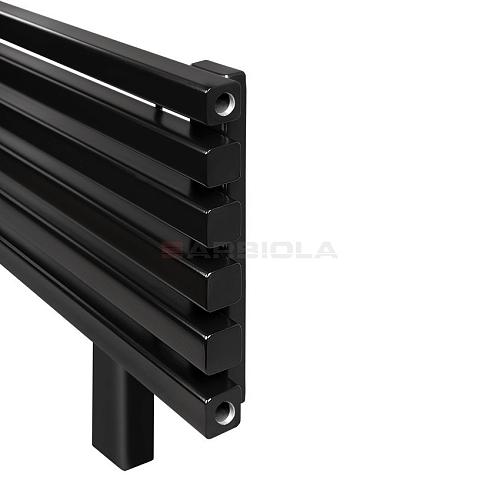 Arbiola Gorizont Ritmo HZ 2500-40-10 секций чёрный горизонтальный  радиатор c боковым подключением (на ножках)