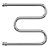 Terminus М-образный 1" 500х700 Водяной полотенцесушитель 