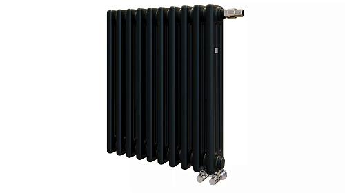 Zehnder Charleston Completto 3057/22 V001 1/2" RAL 9017 matt/9217 нижнее подключение черный матовый