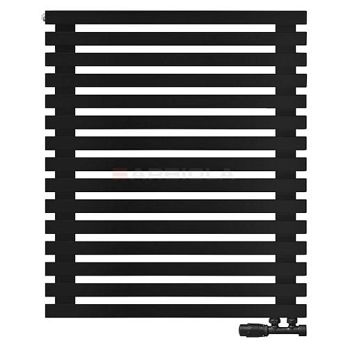 Arbiola Ritmo Gorizont V 750-40-15 секций чёрный горизонтальный радиатор c нижним подключением