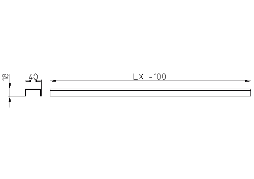 HL 050S/70  Решётка серии Стандарт длиной 600 мм