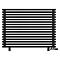 Arbiola Gorizont Ritmo VZ 1200-40-16 секций чёрный горизонтальный  радиатор c нижним подключением (на ножках)