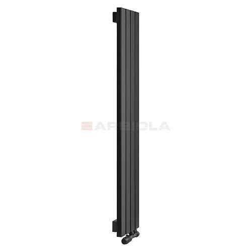 Arbiola Liner V 1200-36-07 секции черный вертикальный радиатор c нижним подключением
