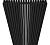 КЗТО QUADRUM 30 V 1-1750-8 R RALTP26X-M215249005 Радиатор (структурный шелк черный) с нижним подключением