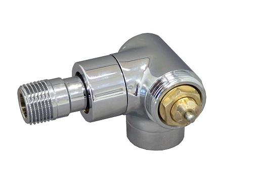 Oventrop E 1/2" DN15 Термовентиль угловой трехосевой правый хром