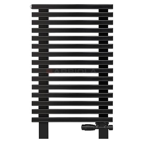 Arbiola Gorizont Compact VZ 500-63-15 секции черный горизонтальный радиатор c нижним подключением с ножками