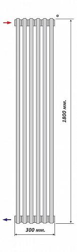 Purmo Delta Laserline AB 2180/6 секции боковое подключение