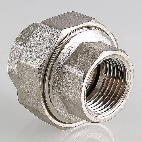 Valtec 3/4" Муфта разъемная латунная никелированная