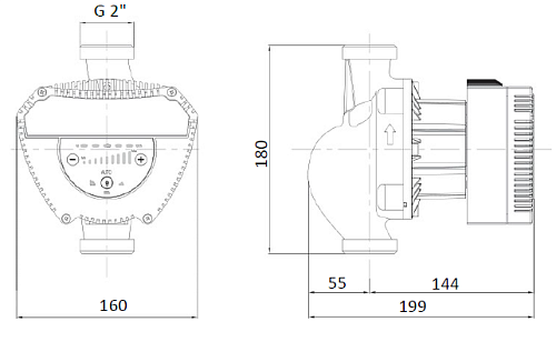 SHINHOO MEGA 32-8 1x230V Циркуляционный энергоэффективный насос