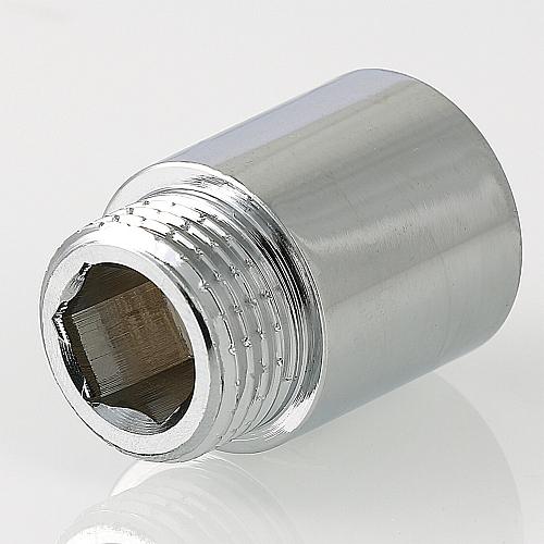 Valtec 3/4" x 50 мм Удлинитель хромированный внутренняя/наружная резьба