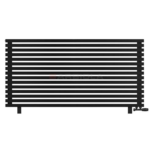 Arbiola Gorizont Ritmo VZ 1750-40-15 секций чёрный горизонтальный  радиатор c нижним подключением (на ножках)
