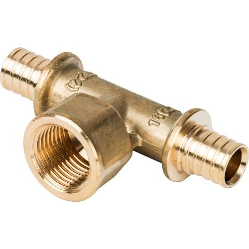 STOUT Тройник переходной с внутренней резьбой 20xR 3/4" для труб из сшитого полиэтилена аксиальный