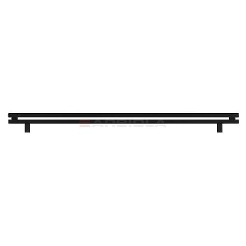 Arbiola Gorizont Ritmo HZ 2200-40-02 секции чёрный горизонтальный  радиатор c боковым подключением (на ножках)