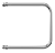 Terminus П-образной формы 1" 320х500 Водяной полотенцесушитель 