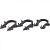 STOUT Скоба якорная с двойным креплением для труб д.16-20мм, цвет черный