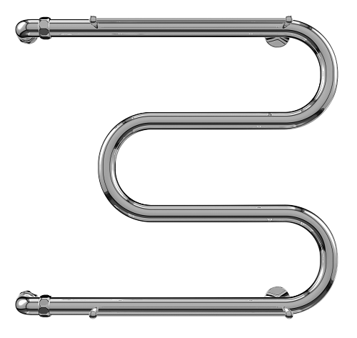 Terminus М-образный с/п 1" 600х400 Водяной полотенцесушитель 