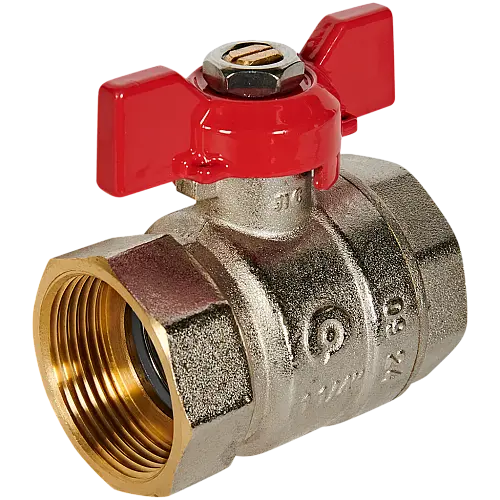 ROMMER Кран шаровой, ВР/ВР, ручка бабочка 1 1/4"