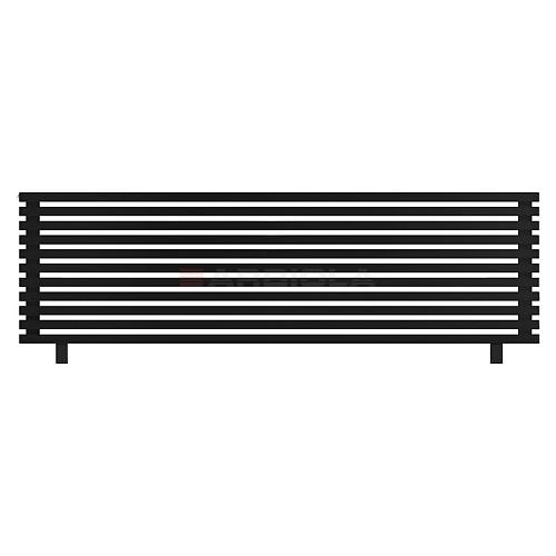 Arbiola Gorizont Ritmo HZ 2200-40-11 секций чёрный горизонтальный  радиатор c боковым подключением (на ножках)