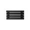 Arbiola Gorizont Iris H 500-42-05 секции черный горизонтальный радиатор c боковым подключением