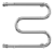 Terminus М-образный с/п 1" 600х600 Водяной полотенцесушитель 
