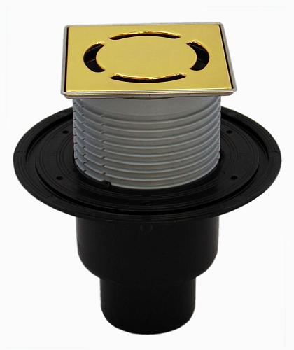 HL 310NPr-3000.11 Трап с сухим сифоном решетка HL037.11E 3олото DN50/75/110