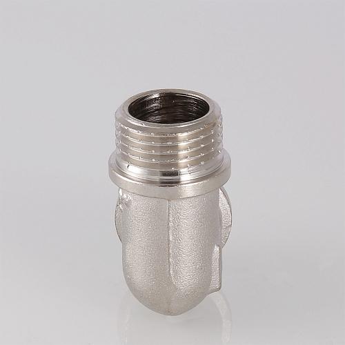 Valtec 1/2" Угольник латунный никелированный с наружной резьбой