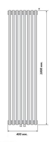 Purmo Delta Laserline MR 3180/8 секций центральное нижние подключение