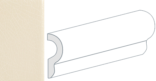 Equipe Crackle London Bone 5x15 см Бордюр