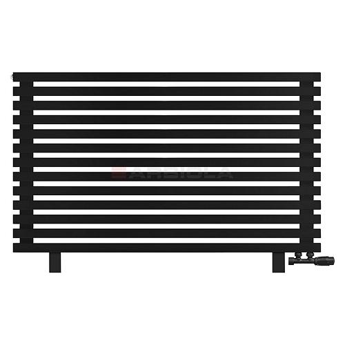 Arbiola Gorizont Ritmo VZ 1250-40-13 секций чёрный горизонтальный радиатор c нижним подключением (на ножках)