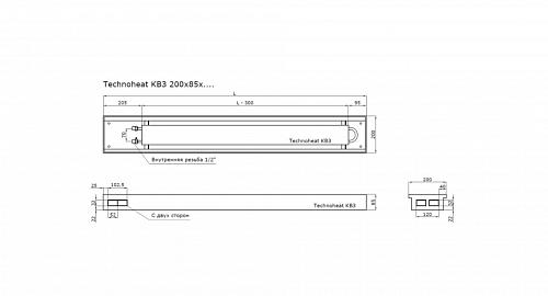 TechnoWarm 200-85-2000 (КВЗ) Внутрипольный конвектор с естественной конвекцией