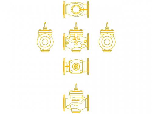 Danfoss VFM 2 DN15 (065B3053) Клапан регулирующий фланцевый Kvs-1 м3/ч 